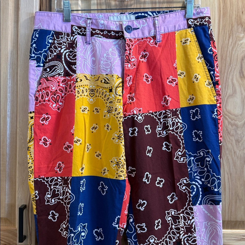 Sun + Stone Multicolor Patchwork Colorblock Banda… - image 3